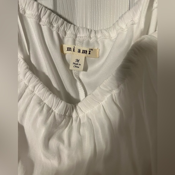 Miami white sundress with blue embroidery - Picture 7 of 7